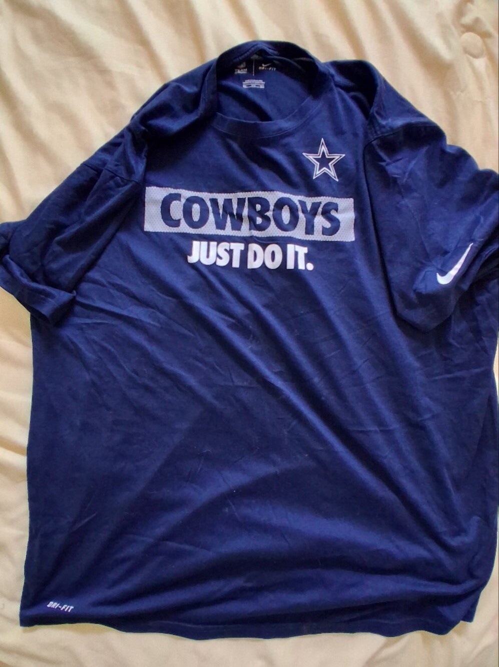 Nike Navy Dallas Cowboys 'Just Do It.' Short-Sleeve Tee